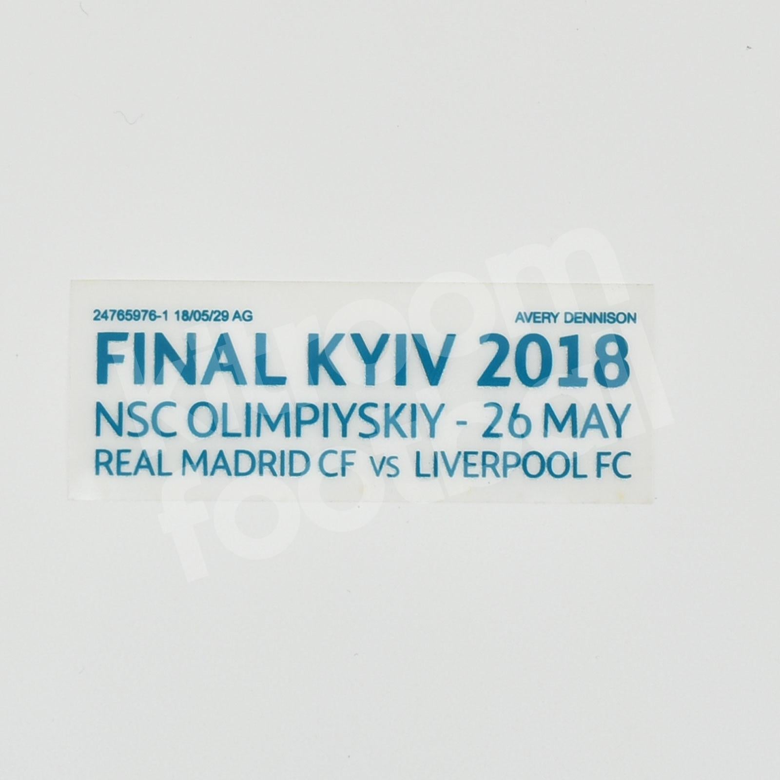 PATCH / ÉCUSSON - REAL MADRID FINALE KYIV 2018