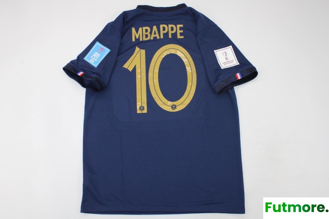 Maillot France Coupe du Monde 2022 - Tous les patchs