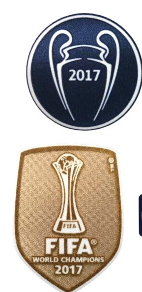 PATCH / ÉCUSSON - LIGUE DES CHAMPIONS 2017 + CHAMPIONS DU MONDE FIFA