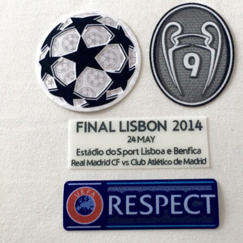 PATCH / ÉCUSSON - REAL MADRID FINALE 2014 LISBONNE COMPLET