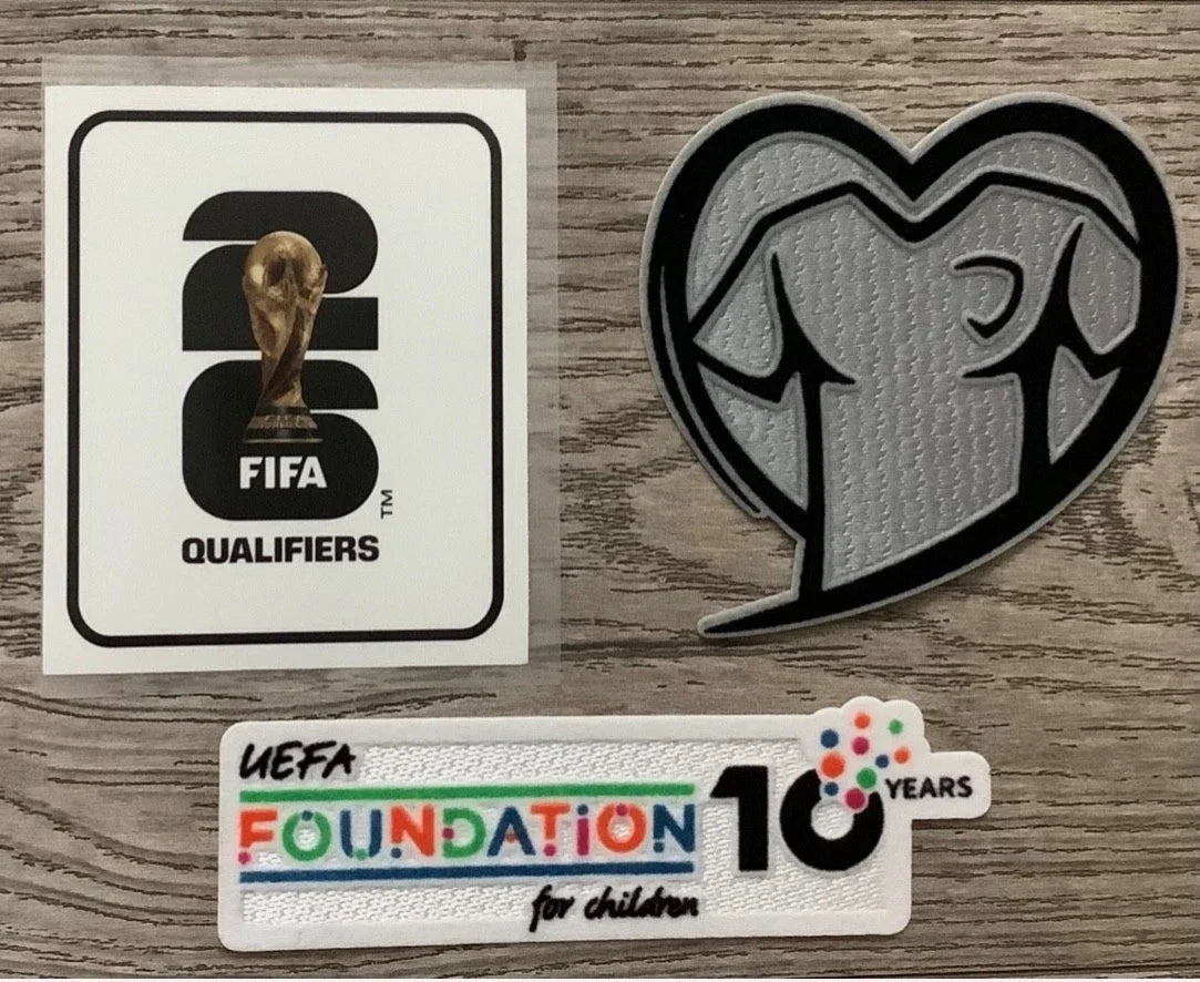 Set de patchs et écussons des qualifications Coupe du Monde 2026 UEFA