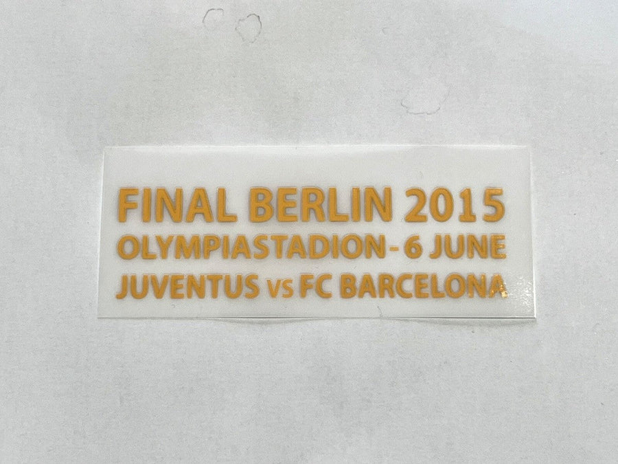 PATCH / ÉCUSSON - BARCELONE FINALE BERLIN 2015